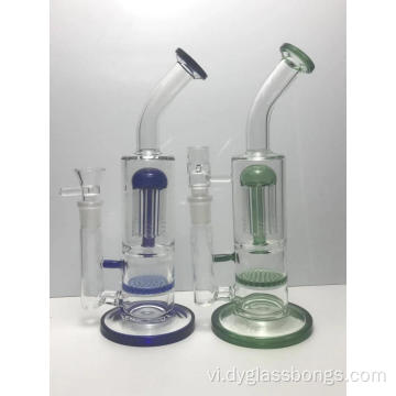 Giàn dầu Glass Bong màu xanh và màu xanh lá cây